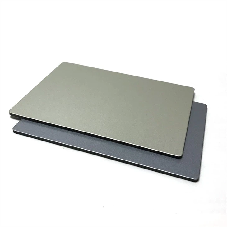 Metallisk farve Aluminiumkompositplade Sarkling Silver PE PVDF Coating